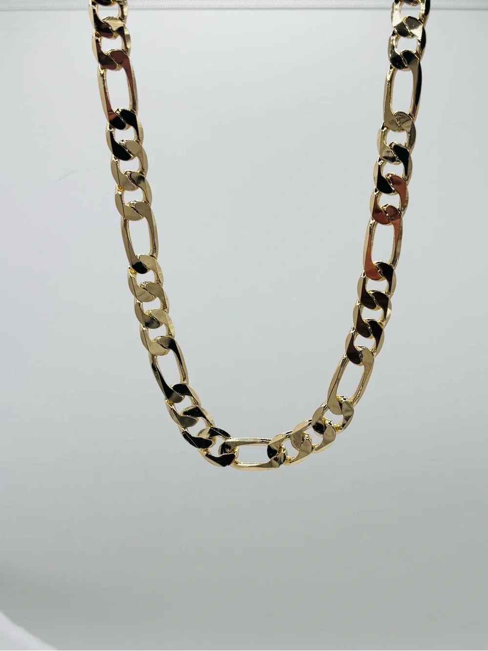 Men's Gold Figaro Chain Necklace